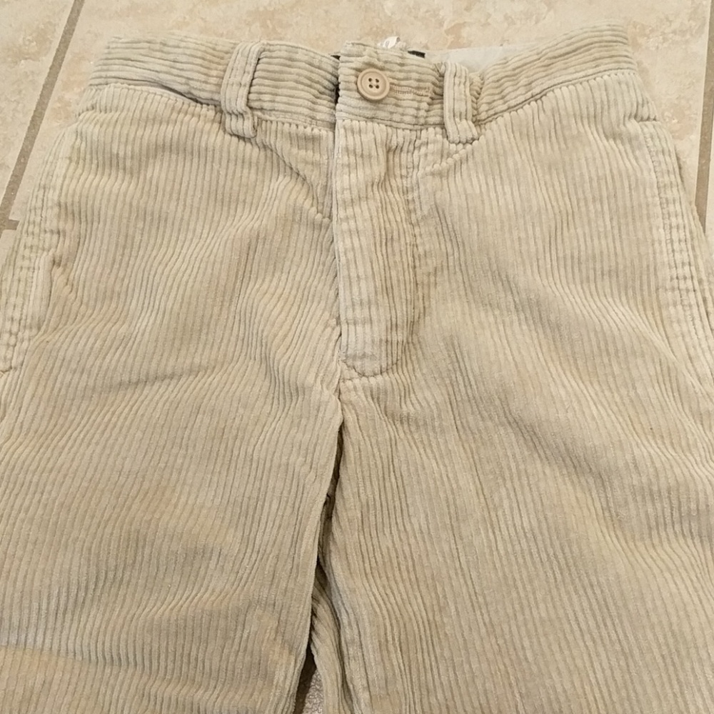 Boys corduroy khaki colored pants